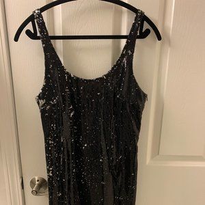 Black Sequin Dress